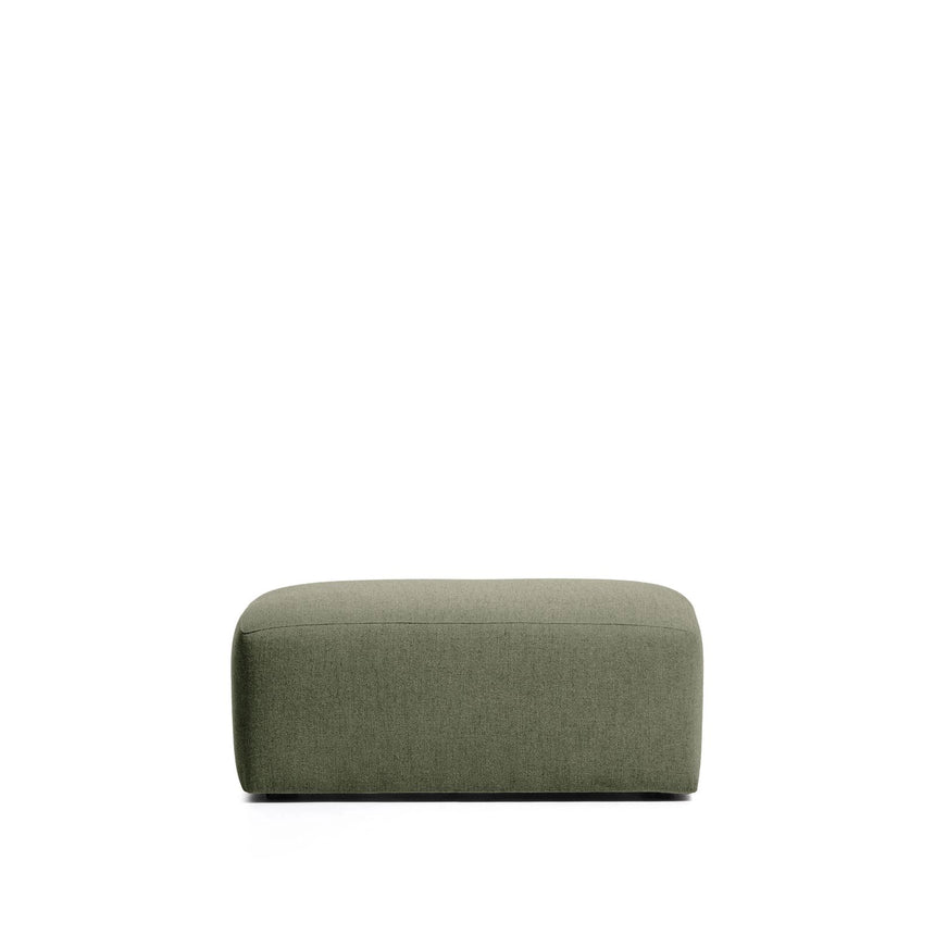 Pouf-Randmodul Blok in grüner Chenille, 60 x 104 cm, FSC Mix Credit von Kave Home – Bild 1