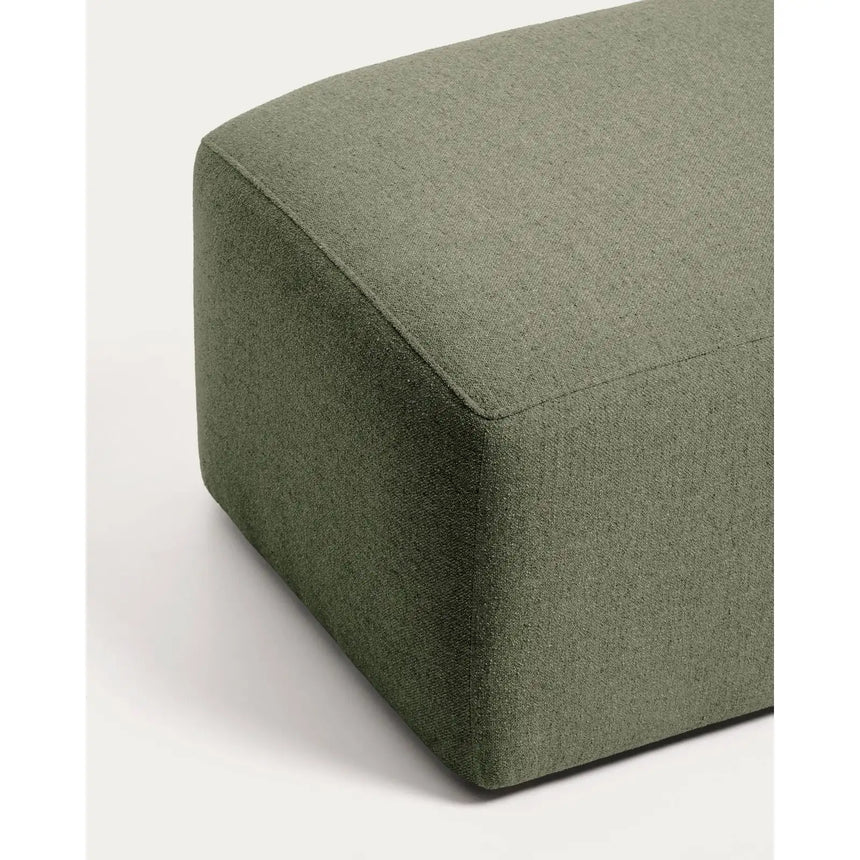 Pouf-Randmodul Blok in grüner Chenille, 60 x 104 cm, FSC Mix Credit von Kave Home – Bild 5