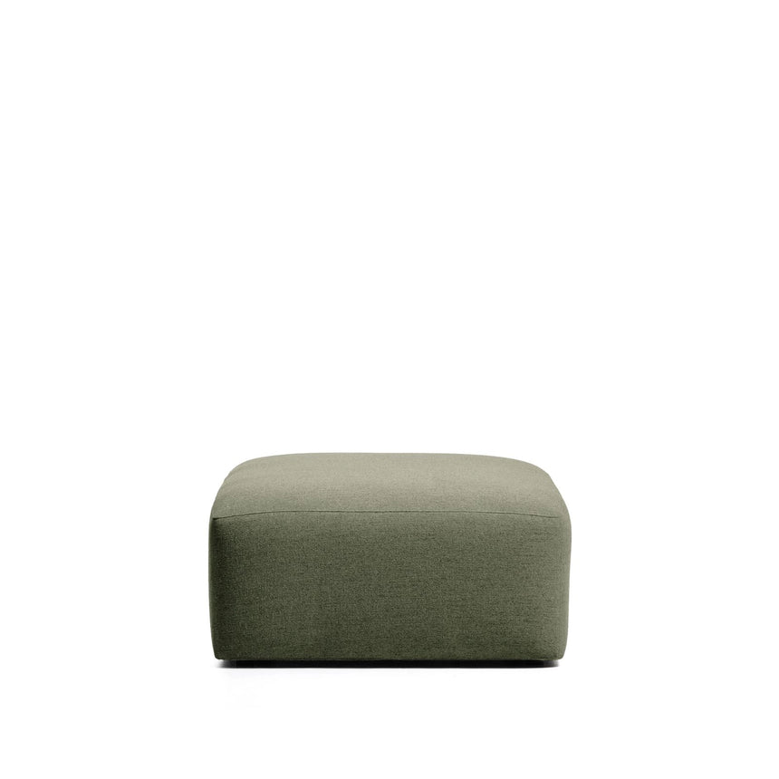 Pouf-Randmodul Blok in grüner Chenille, 90 x 104 cm, FSC Mix Credit von Kave Home – Bild 4