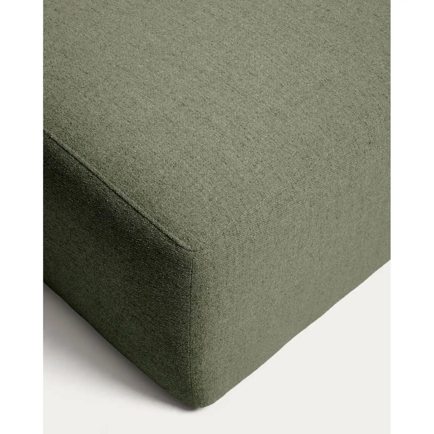 Pouf-Randmodul Blok in grüner Chenille, 90 x 104 cm, FSC Mix Credit von Kave Home – Bild 6