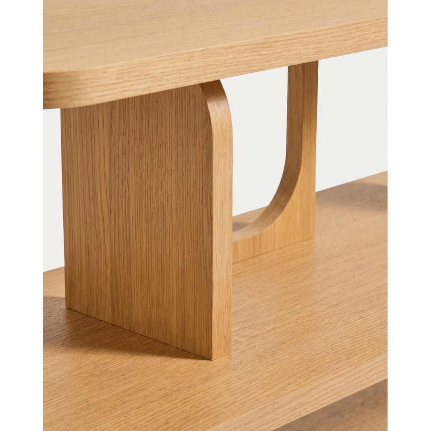Regal Aduma aus Eichenholzfurnier mit natürlichem Farbton, FSC 100% 160 x 65 cm von Kave Home – Bild 8