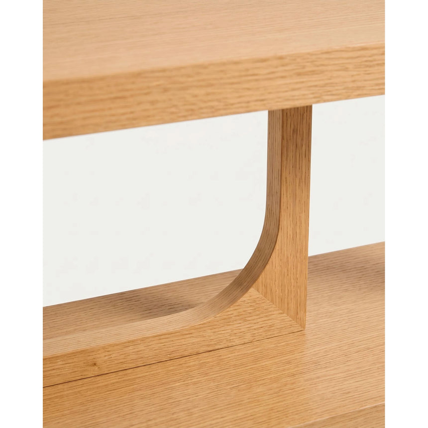 Regal Aduma aus Eichenholzfurnier mit natürlichem Farbton, FSC 100% 160 x 65 cm von Kave Home – Bild 9