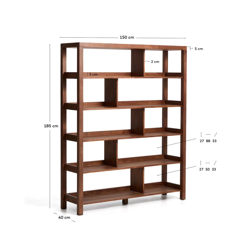 Regal Norani aus massivem Akazienholz und Akazienfurnier 150 x 185 cm von Kave Home – Bild 2
