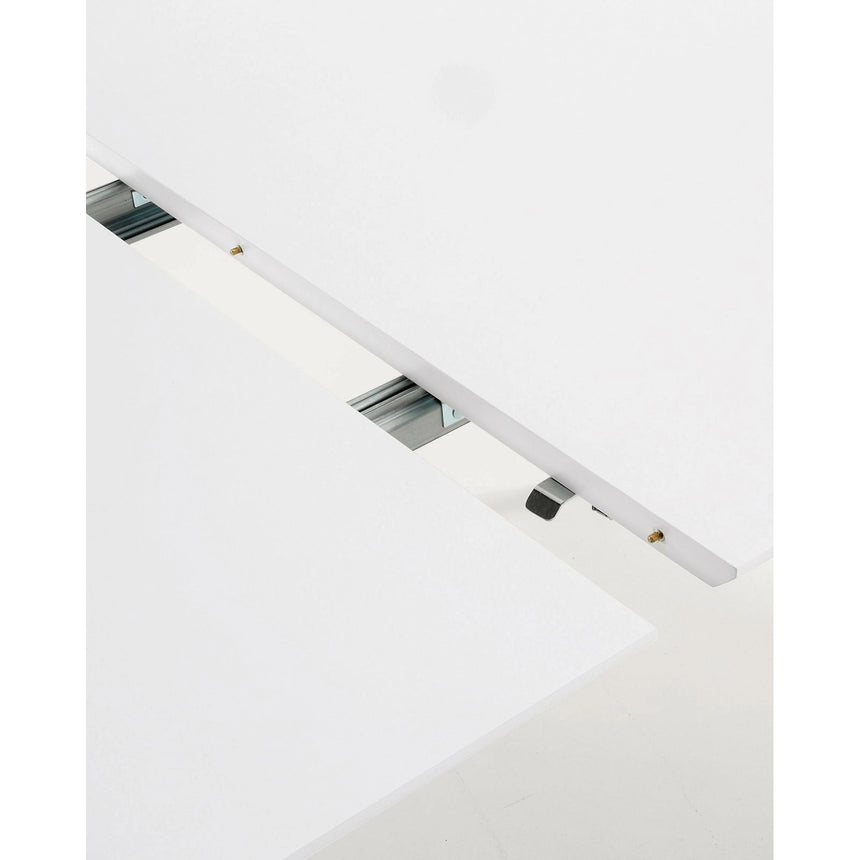 Runder Ausziehtisch Oqui MDF weiße Lackierung Beine aus massiver Buche 90 (170) x 90 cm von Kave Home – Bild 10