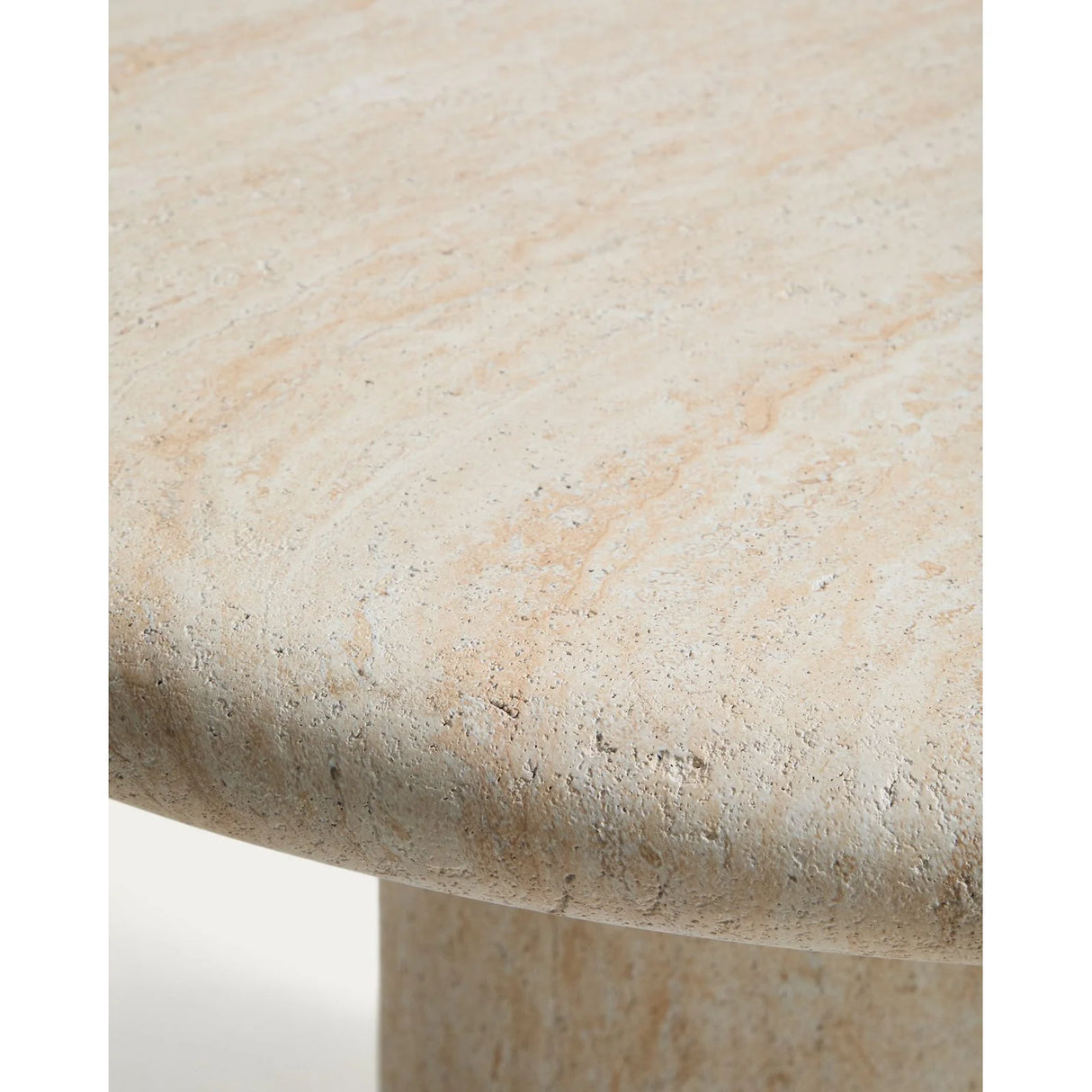 Runder Tisch Drasi aus Zement mit Finish in Travertinoptik, Ø 122 cm von Kave Home – Bild 6
