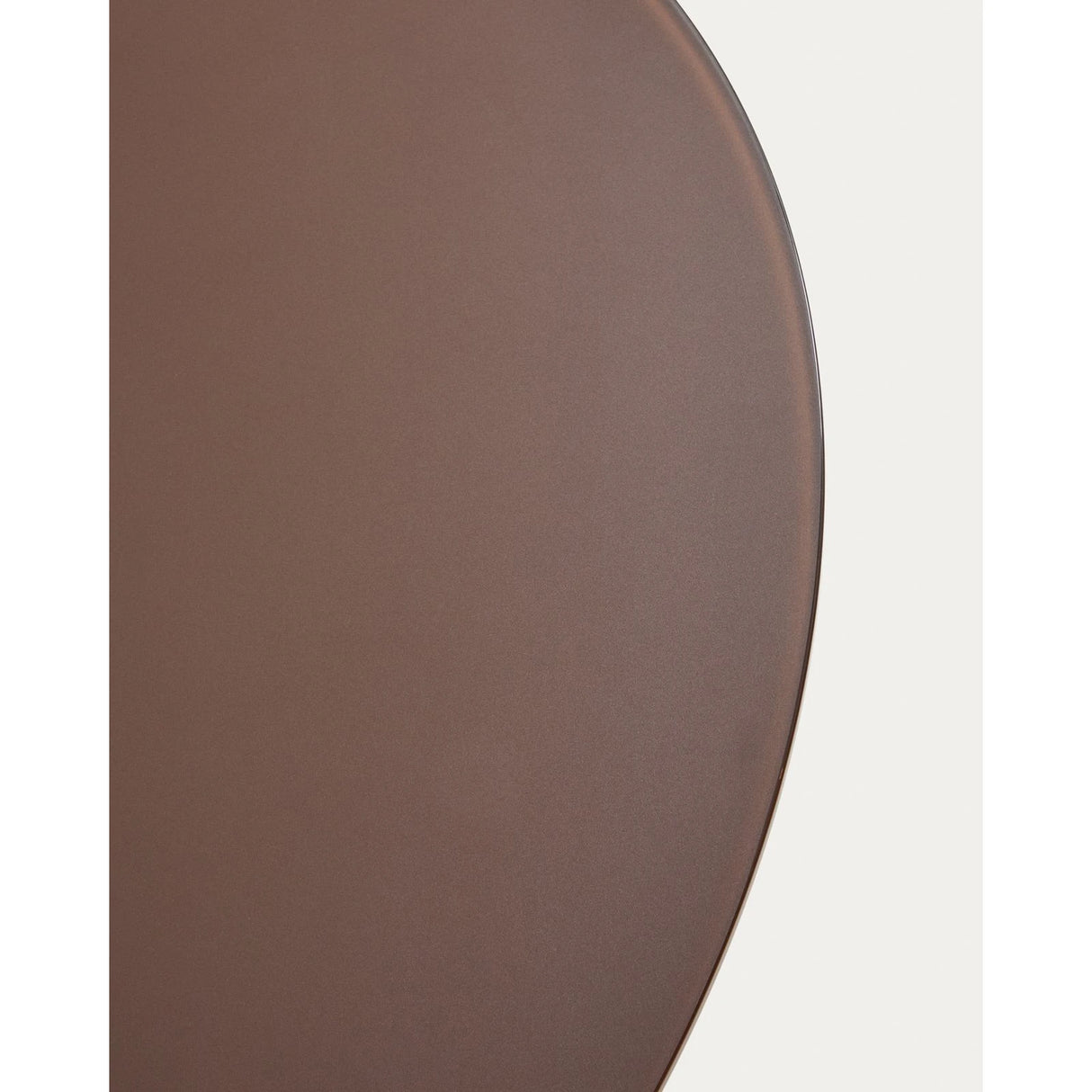 Runder Tisch Erice aus Aluminium und gehärtetem Glas in Braun Ø120 cm von Kave Home – Bild 9