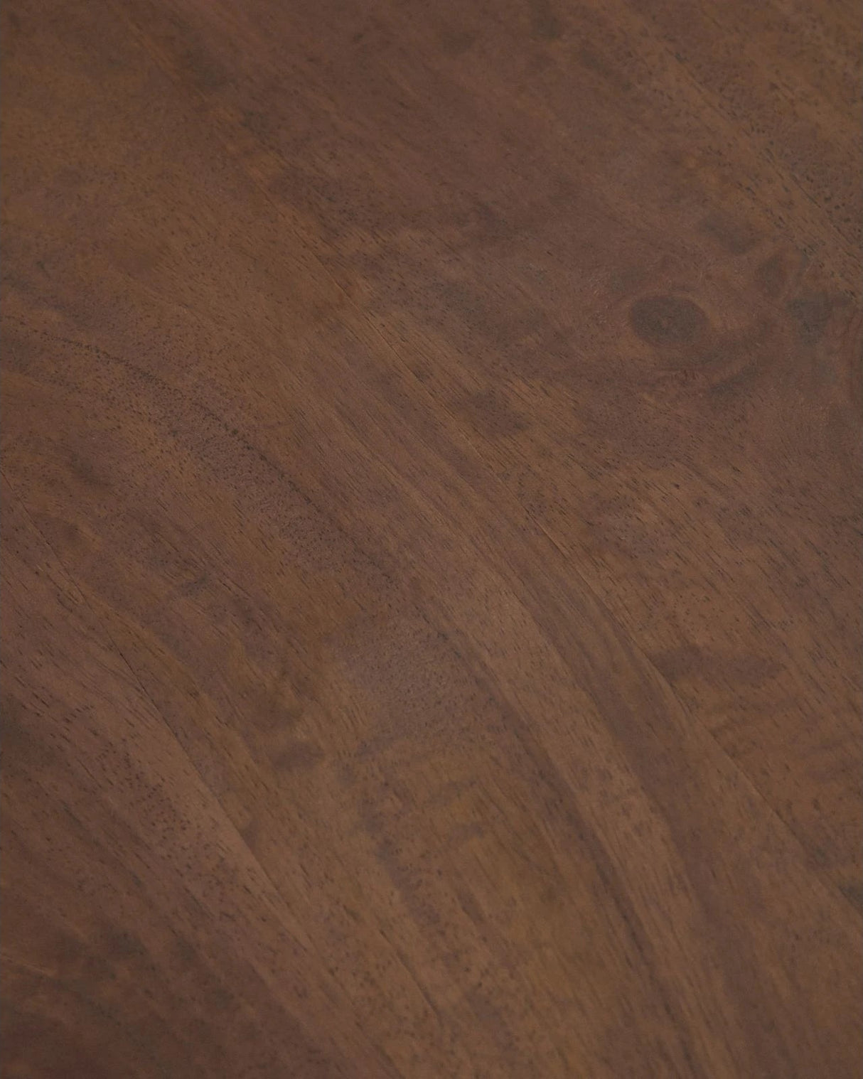 Runder Tisch Nahla aus massivem Mangoholz mit Nussbaumfinish, Ø 90 cm, FSC 100 % - ZEN ZONE Furniture