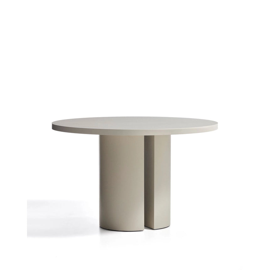 Runder Tisch Nealy aus lackiertem MDF mit eierschalfarbenem Finish Ø 120 cm von Kave Home – Bild 3