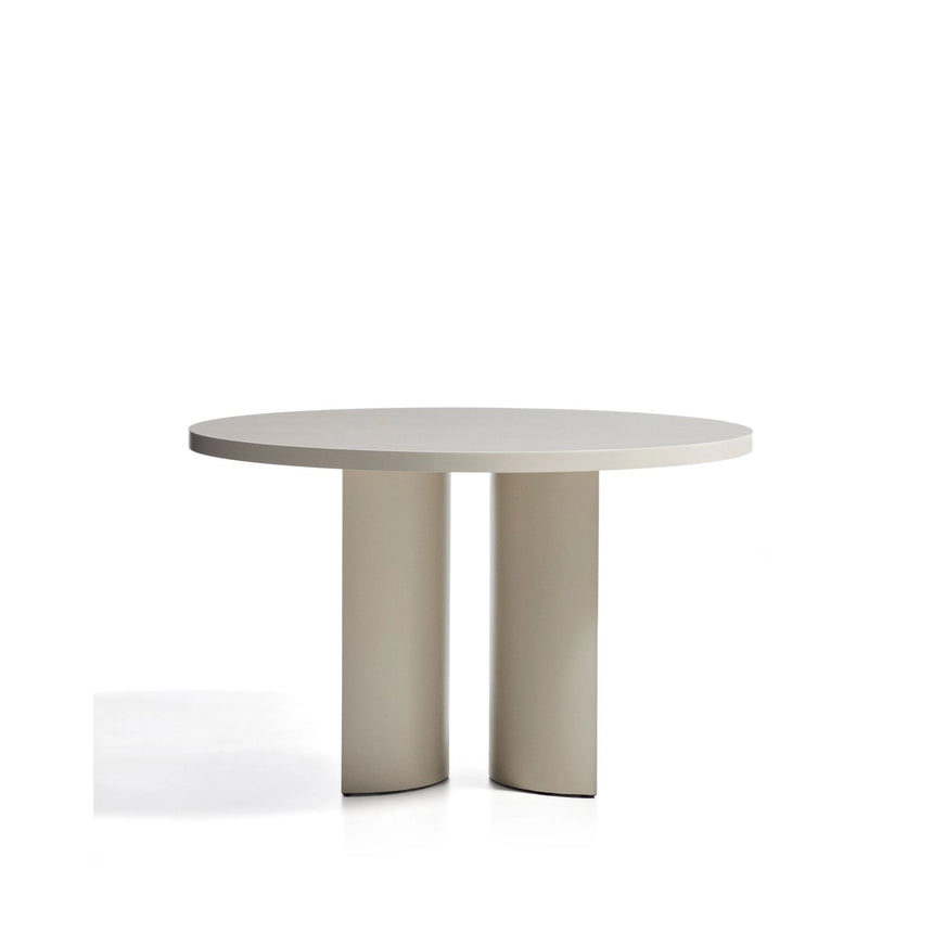 Runder Tisch Nealy aus lackiertem MDF mit eierschalfarbenem Finish Ø 120 cm von Kave Home – Bild 4