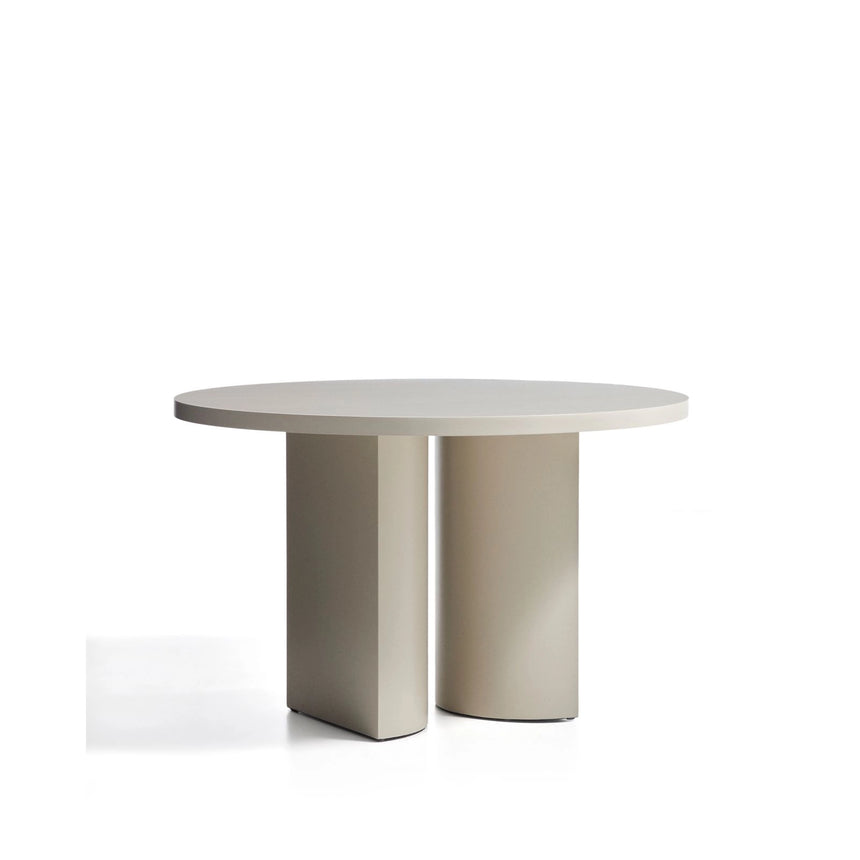 Runder Tisch Nealy aus lackiertem MDF mit eierschalfarbenem Finish Ø 120 cm von Kave Home – Bild 5