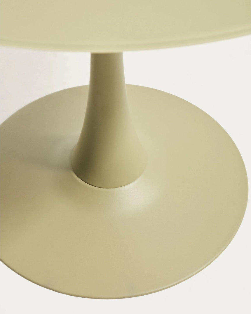 Runder Tisch Vedira aus Glas und grünem Stahl Ø 90 cm von Kave Home – Bild 5