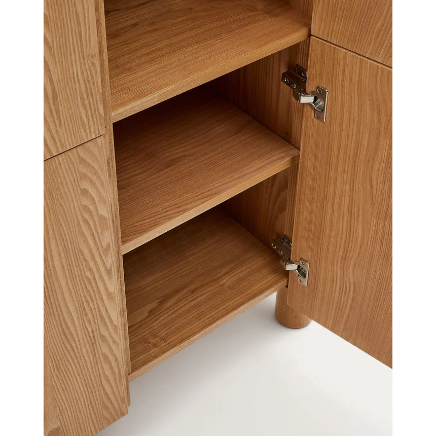 Salaya Highboard aus Eschenfurnierholz FSC Mix Credit 100 x 134 cm von Kave Home – Bild 12
