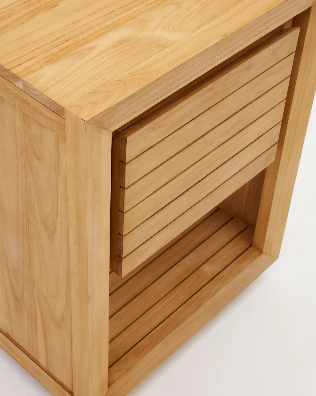 Saula Badezimmermöbel aus massivem Teakholz natürlichem Finish 60 x 45 cm von Kave Home – Produktbild 1