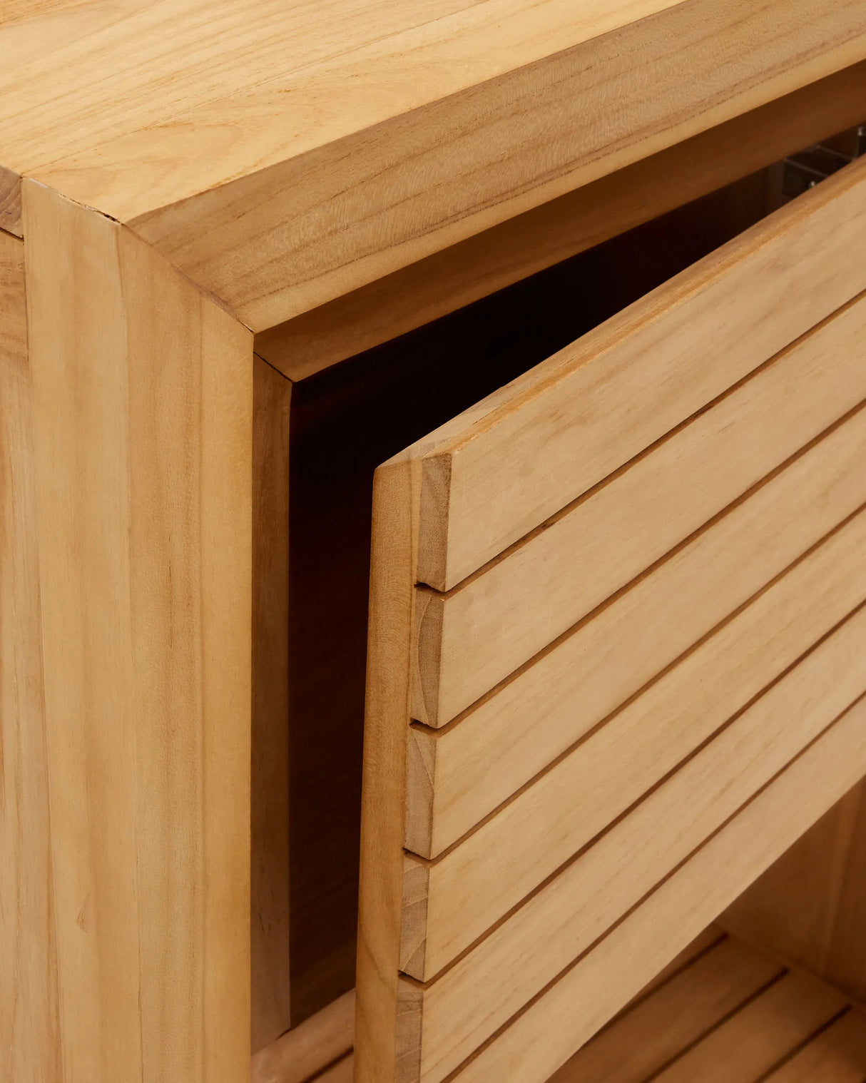 Saula Badezimmermöbel aus massivem Teakholz natürlichem Finish 60 x 45 cm von Kave Home – Produktbild 2