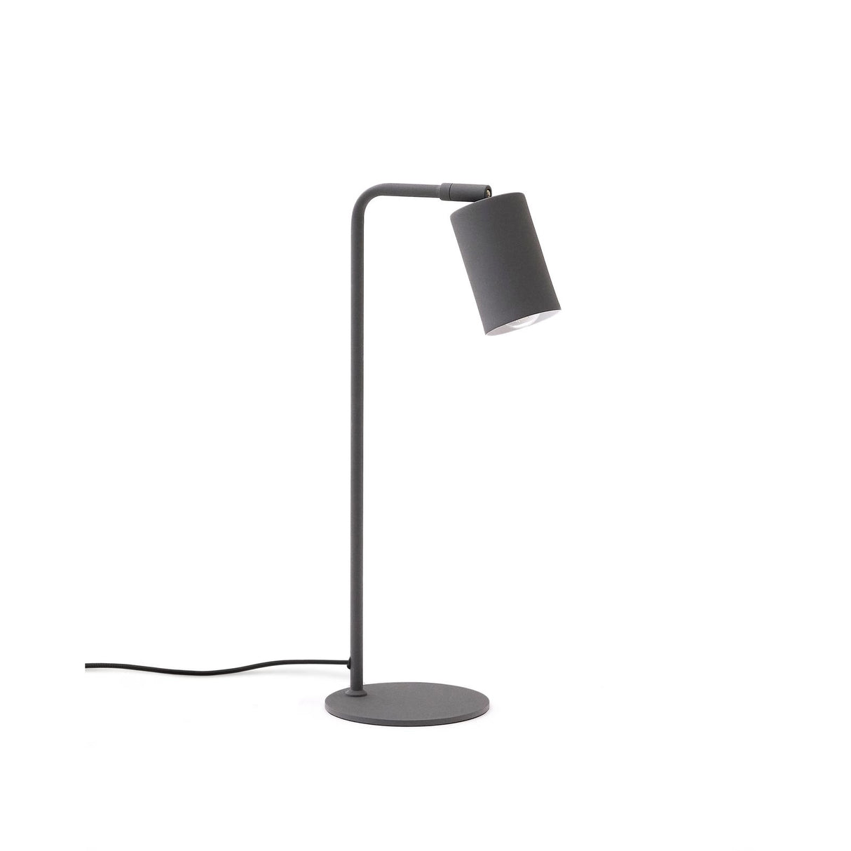 Schreibtischlampe Manie aus Metall mit Finish in schwarzer Gusseisenoptik von Kave Home – Produktbild 1