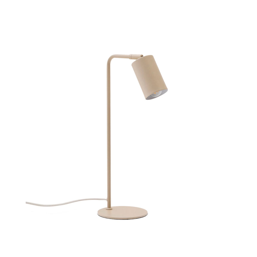Schreibtischlampe Manie aus Metall mit beigem, texturiertem Finish von Kave Home – Bild 1