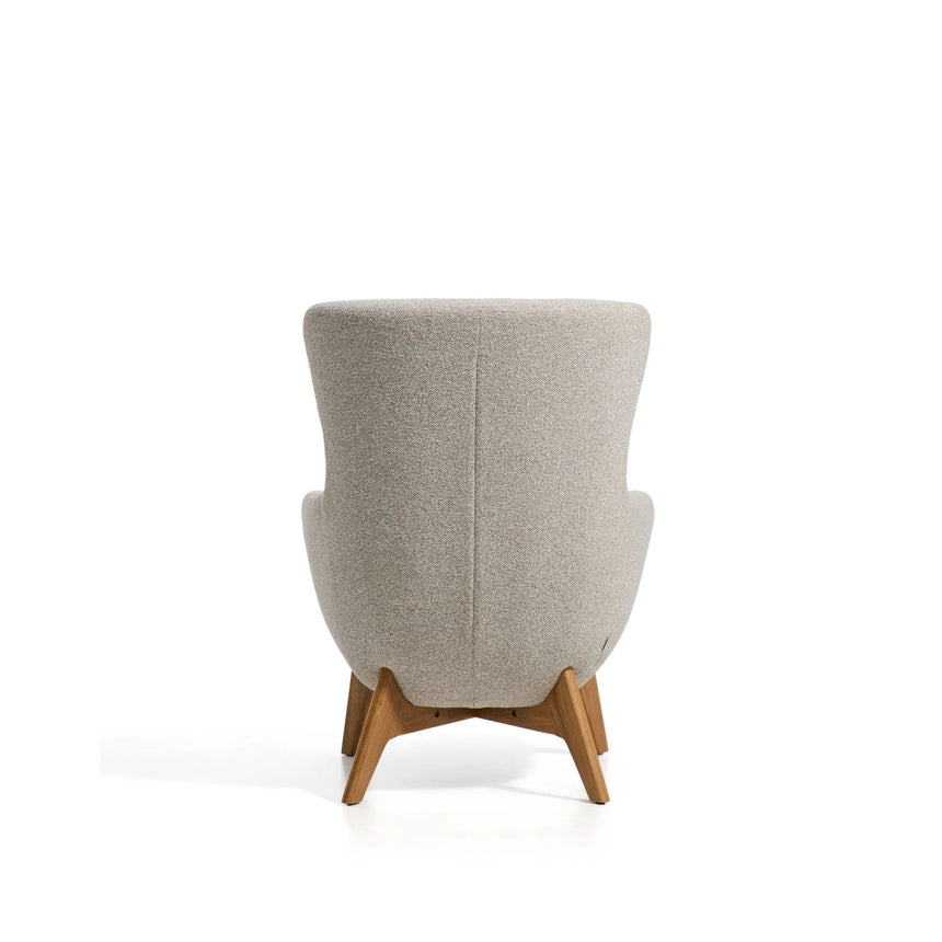 Sessel Adiran mit dicker Chenille und Beinen aus massivem Eichenholz von Kave Home – Bild 6