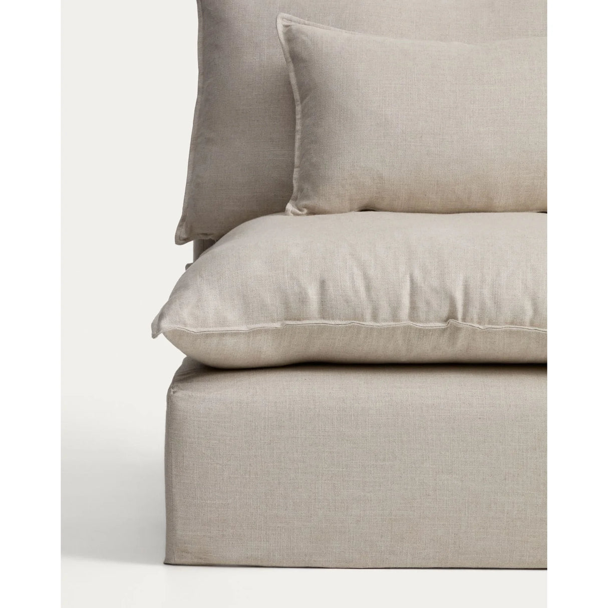 Sessel Anarela mit abnehmbarem Bezug aus Leinen und Viskose, 110 cm, FSC Mix Credit von Kave Home – Bild 4