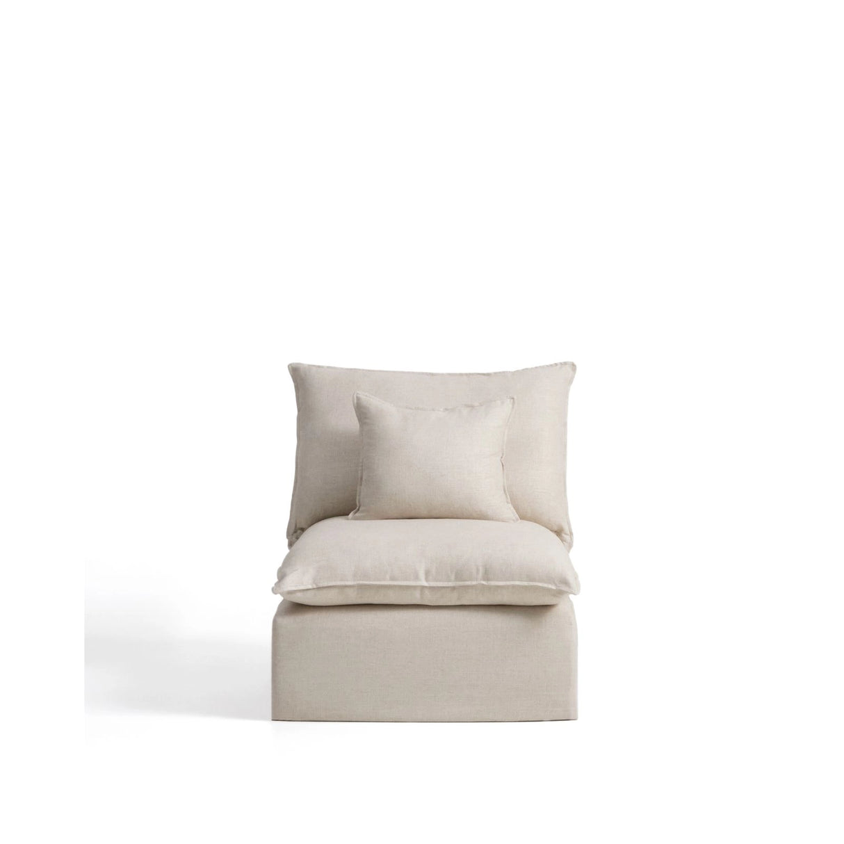 Sessel Anarela mit abnehmbarem Bezug aus Leinen und Viskose, 90 cm, FSC Mix Credit von Kave Home – Bild 1