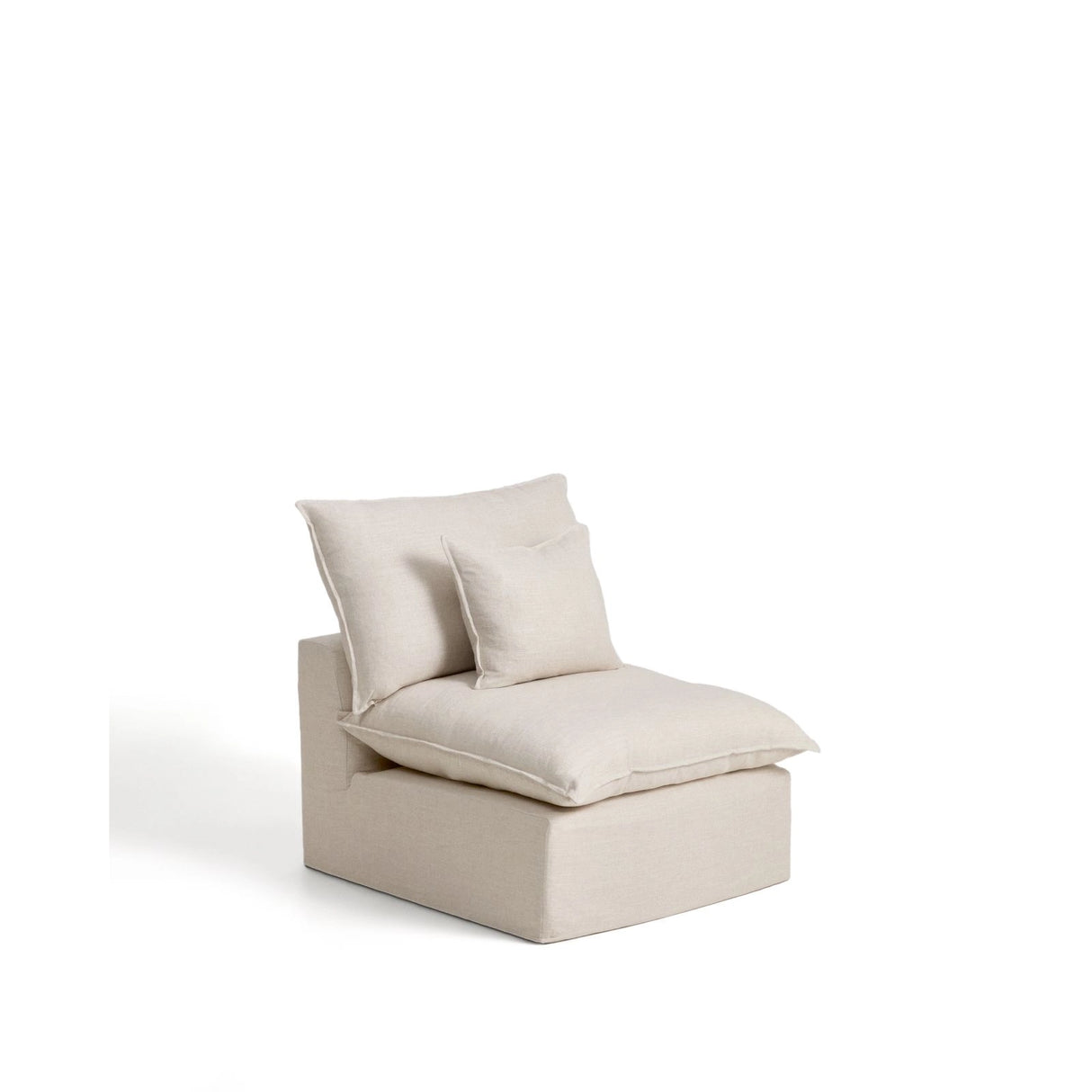 Sessel Anarela mit abnehmbarem Bezug aus Leinen und Viskose, 90 cm, FSC Mix Credit von Kave Home – Bild 3