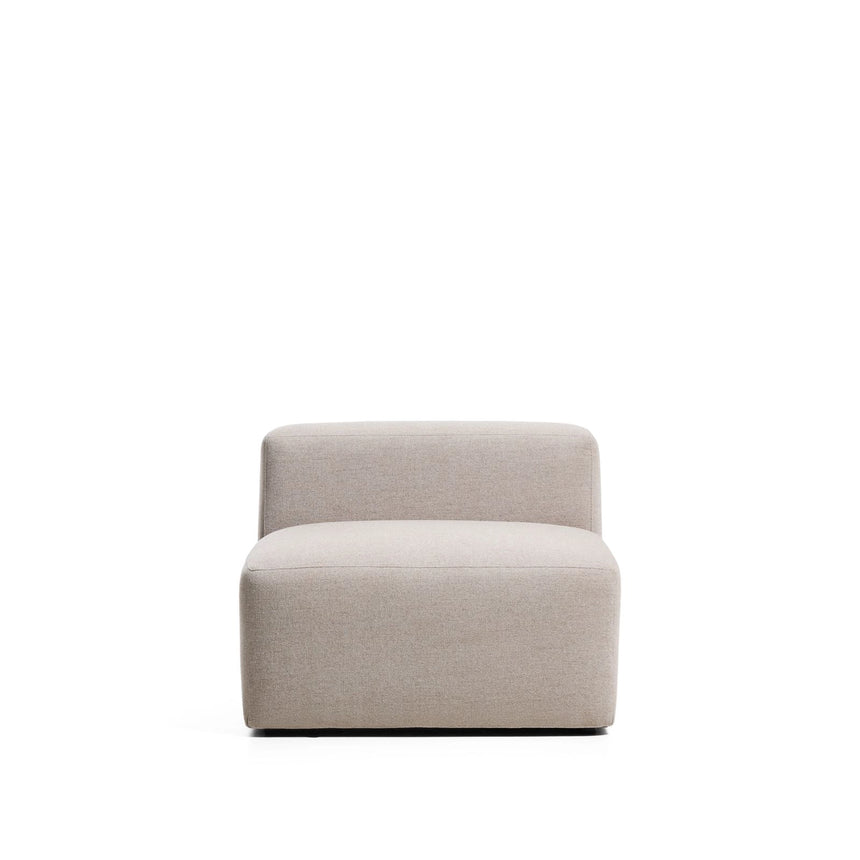 Sessel Blok in beiger Chenille, 90 cm, FSC Mix Credit von Kave Home – Bild 1