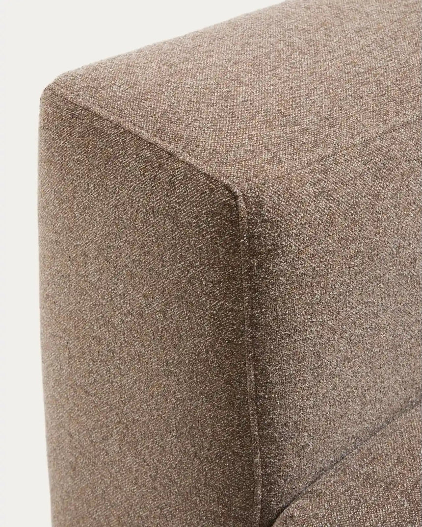 Sessel Blok in brauner Chenille, 90 cm, FSC Mix Credit von Kave Home – Bild 6