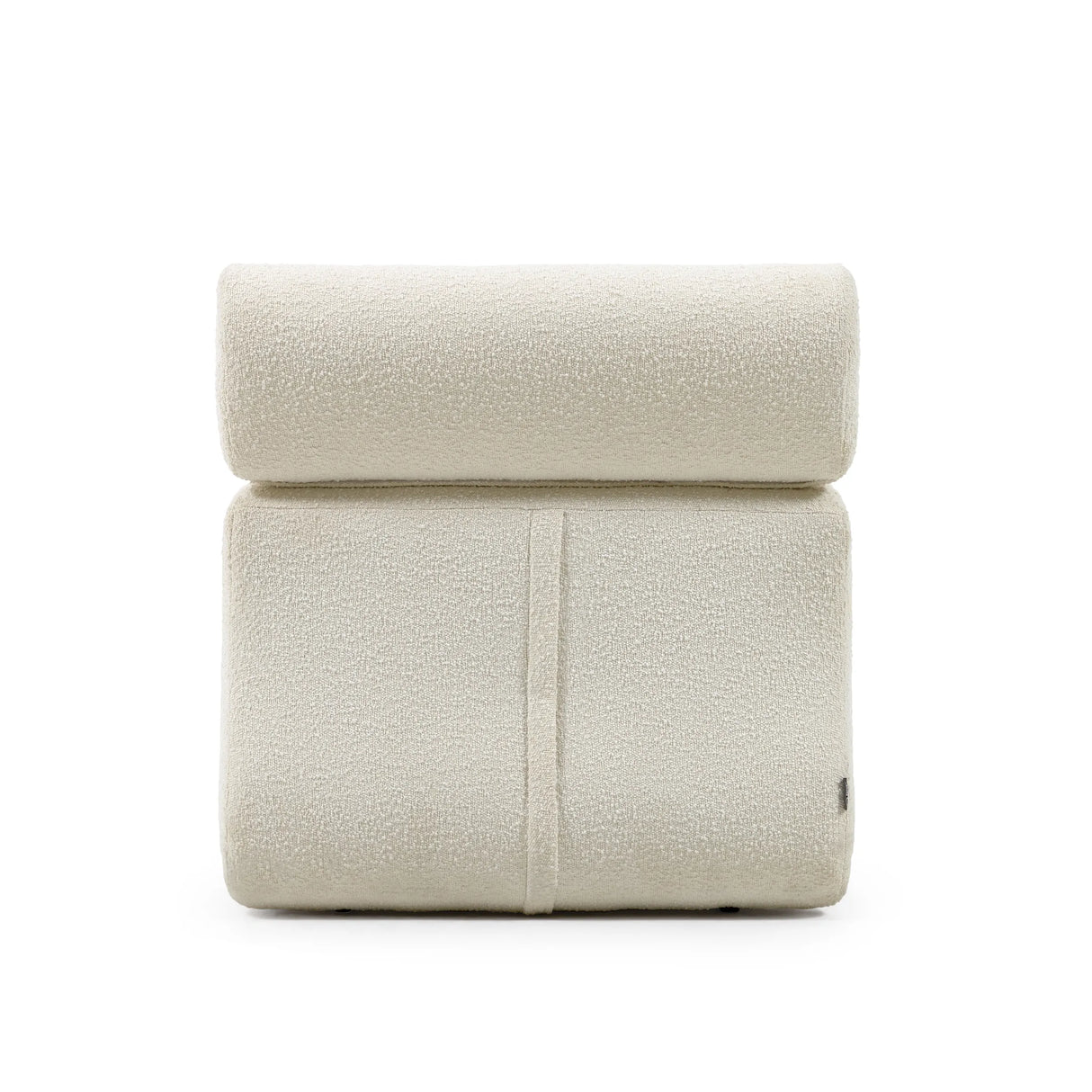 Sessel Club mit Bouclé-Stoff in Weiß von Kave Home – Produktbild 17