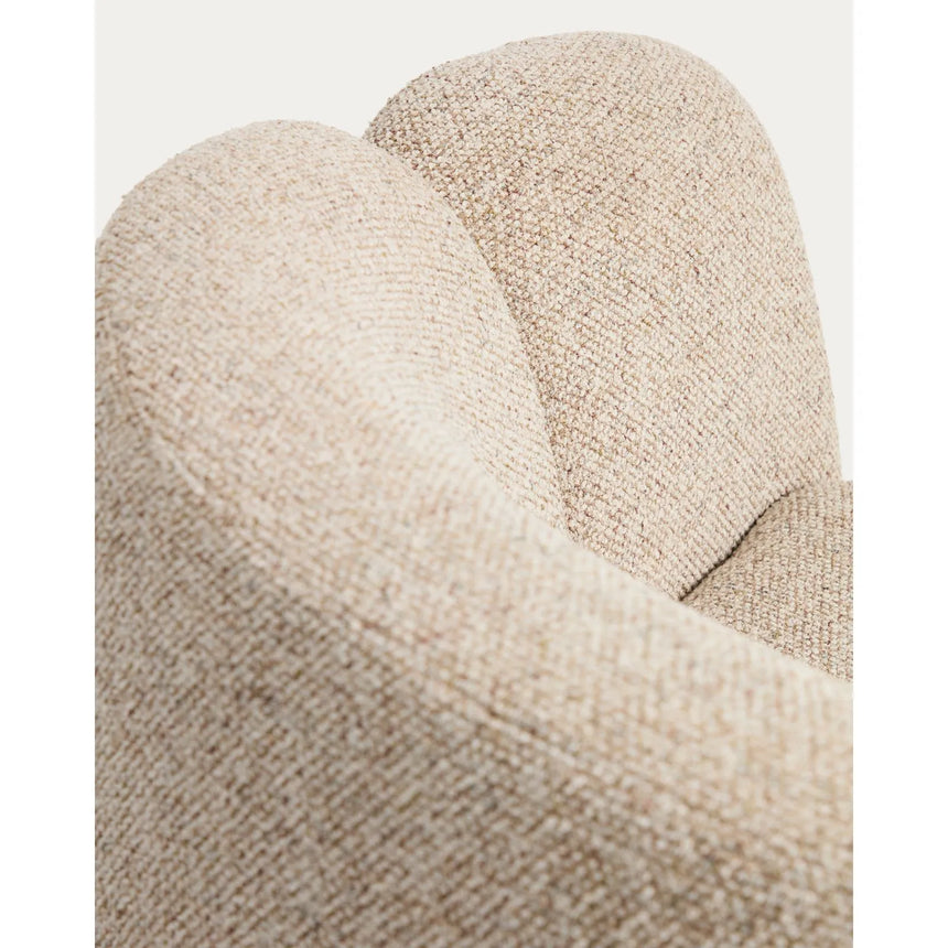 Sessel Corvena aus Chenille in Beige FSC-Mix-Kredit 85 cm von Kave Home – Bild 10