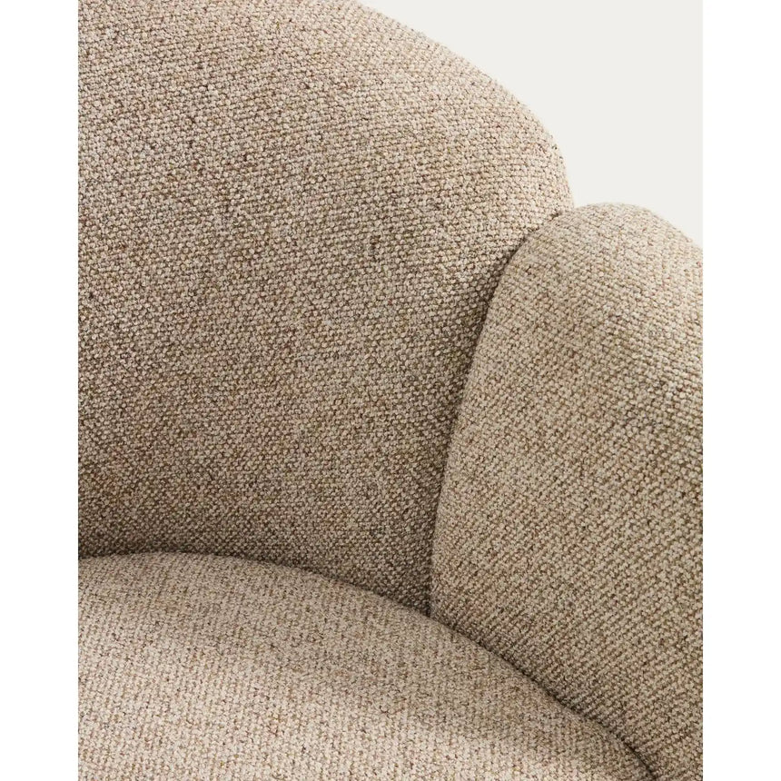 Sessel Corvena aus Chenille in Beige FSC-Mix-Kredit 85 cm von Kave Home – Bild 11