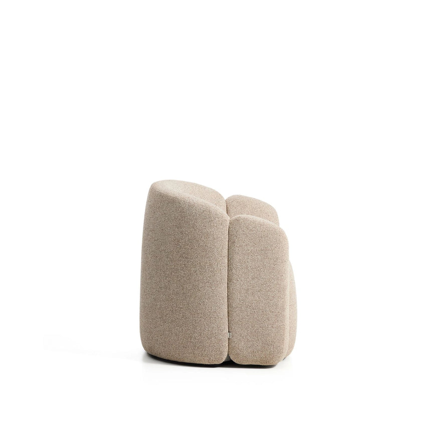 Sessel Corvena aus Chenille in Beige FSC-Mix-Kredit 85 cm von Kave Home – Bild 4
