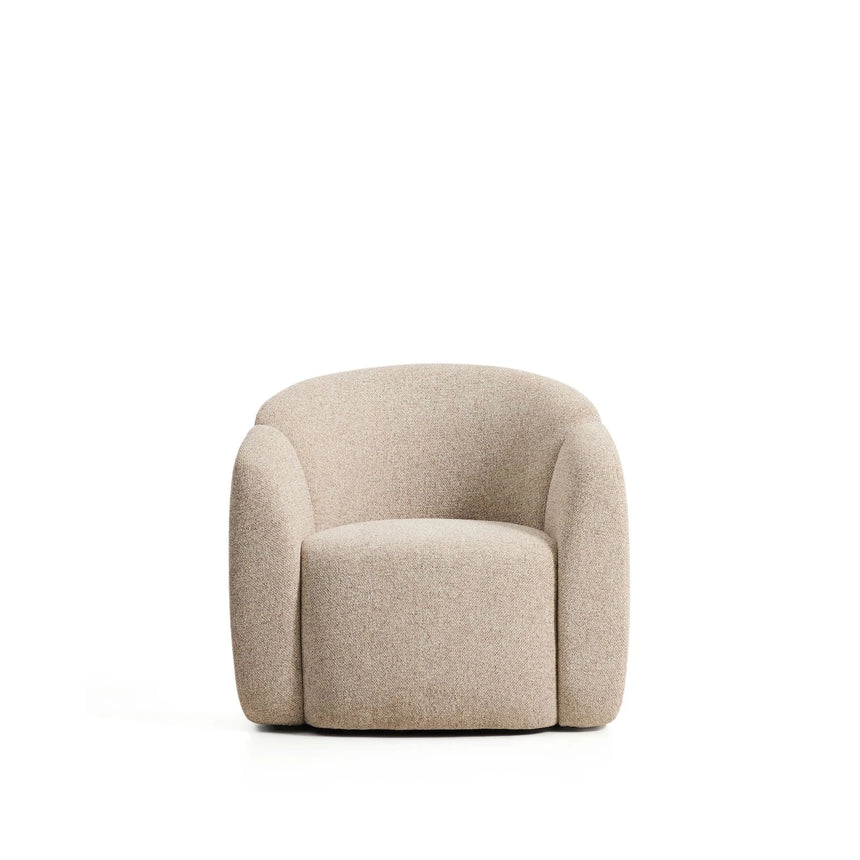 Sessel Corvena aus Chenille in Beige FSC-Mix-Kredit 85 cm von Kave Home – Bild 6