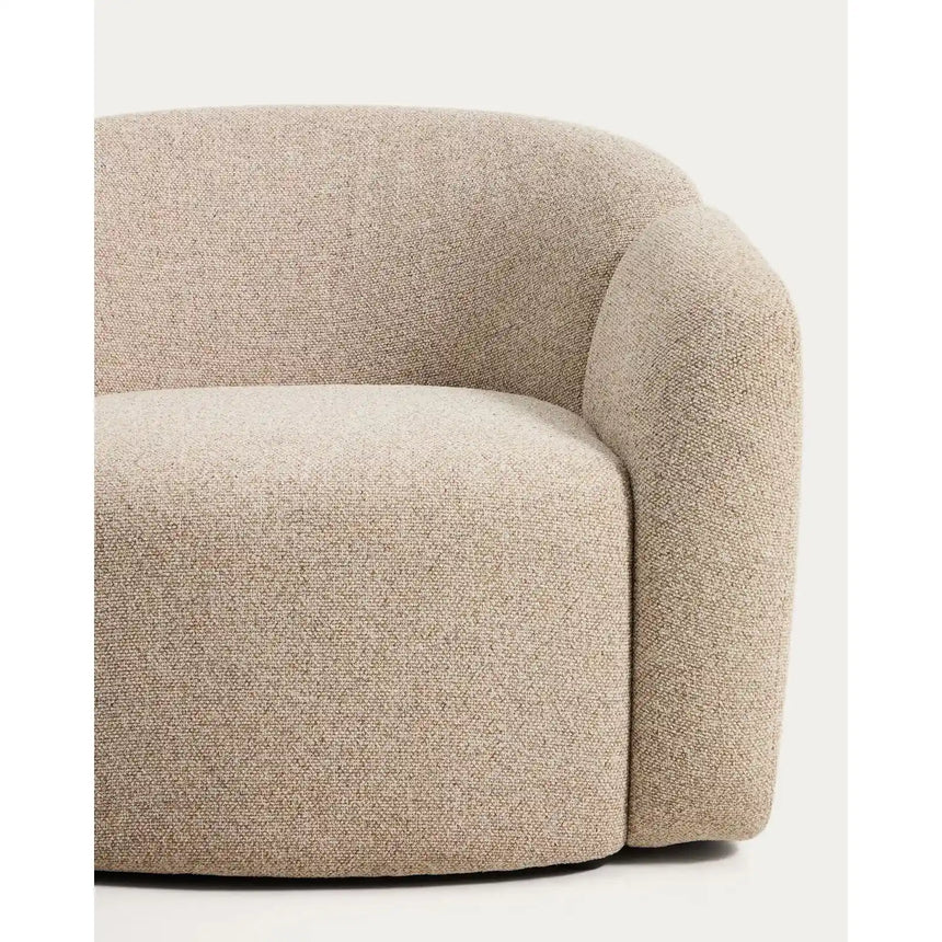 Sessel Corvena aus Chenille in Beige FSC-Mix-Kredit 98 cm von Kave Home – Bild 8