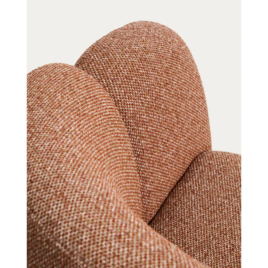 Sessel Corvena aus Chenille in Terrakotta FSC-Mix-Kredit 85 cm von Kave Home – Bild 11