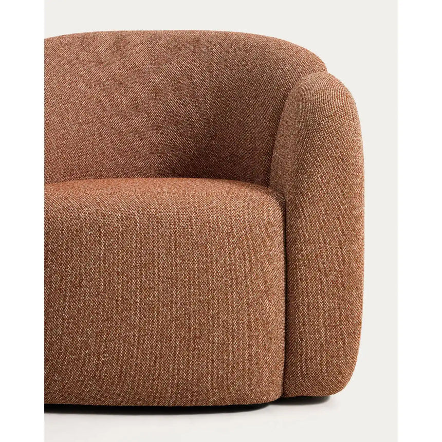 Sessel Corvena aus Chenille in Terrakotta FSC-Mix-Kredit 85 cm von Kave Home – Bild 9