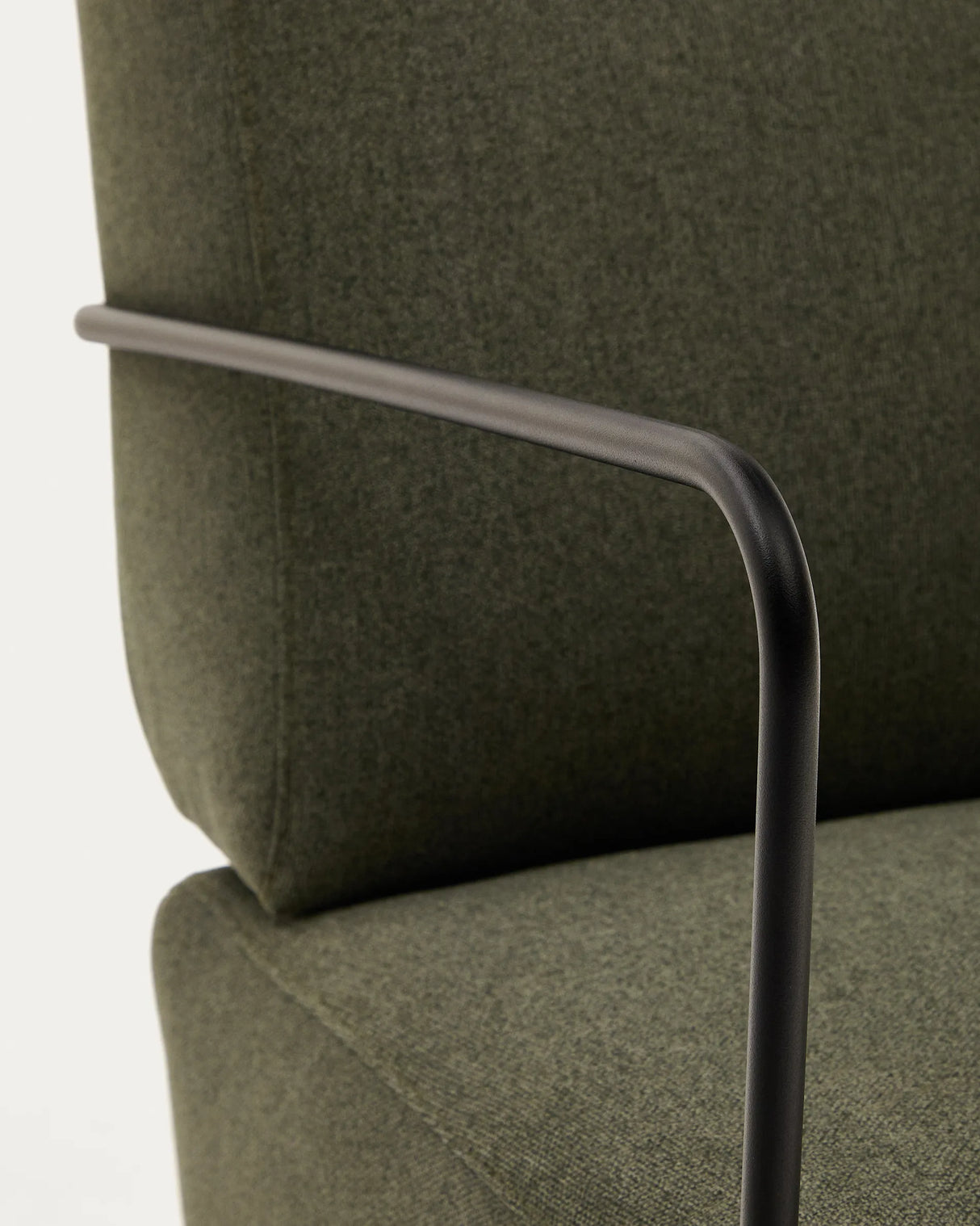 Sessel Gamer in Grün und Metall mit mattschwarzer Lackierung von Kave Home – Produktbild 3