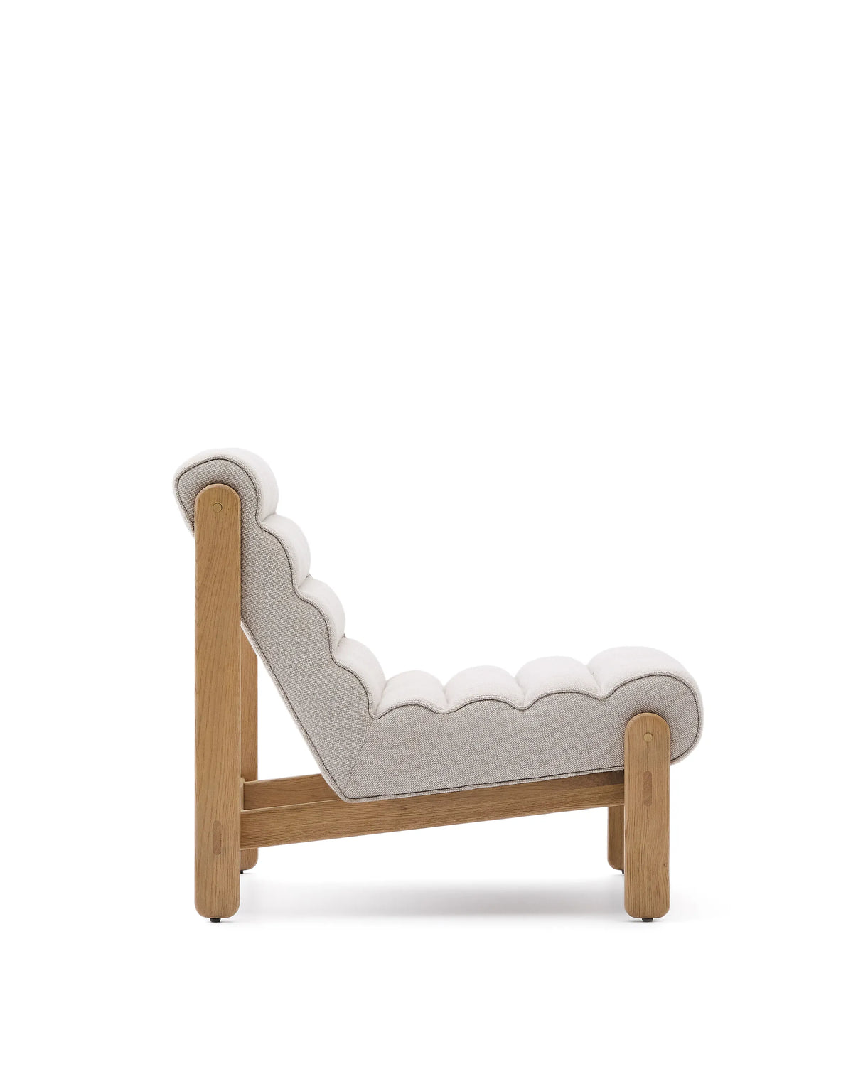 Sessel Magira in Beige aus massivem Eichenholz mit Finish in natürlichem Farbton von Kave Home – Produktbild 10