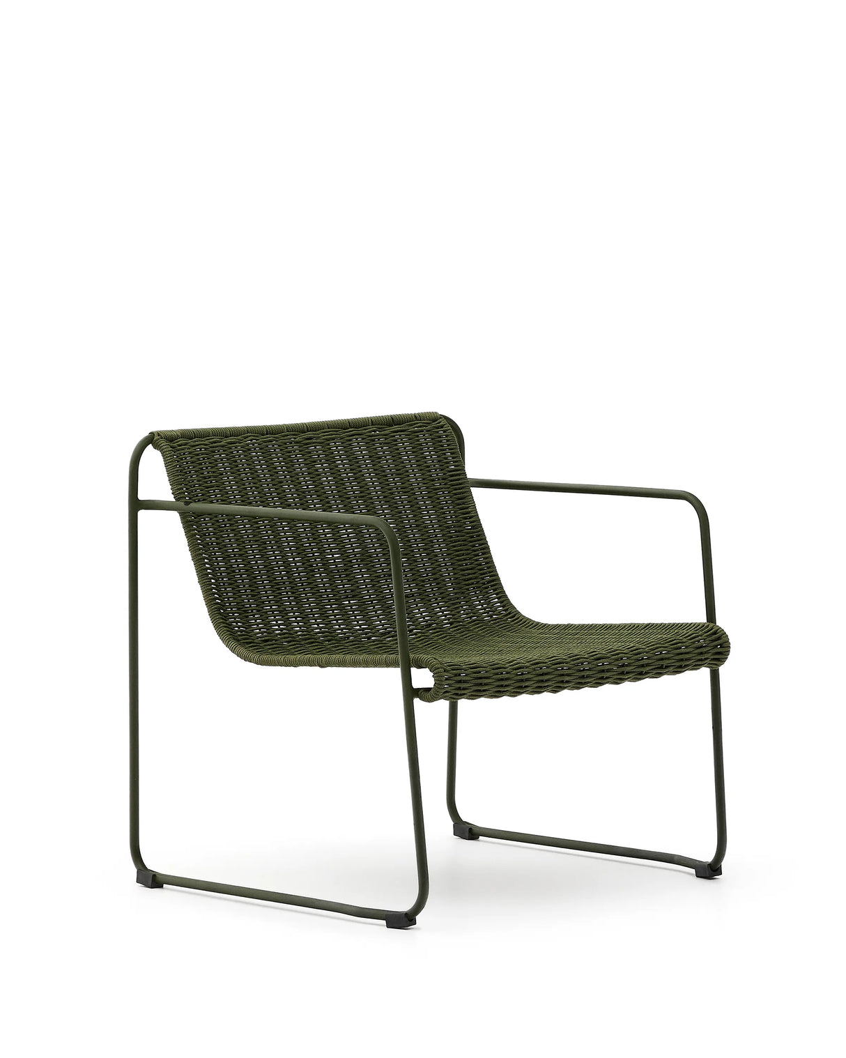 Sessel Maurina aus grün verzinktem Stahl mit grünem Seil von Kave Home – Produktbild 9