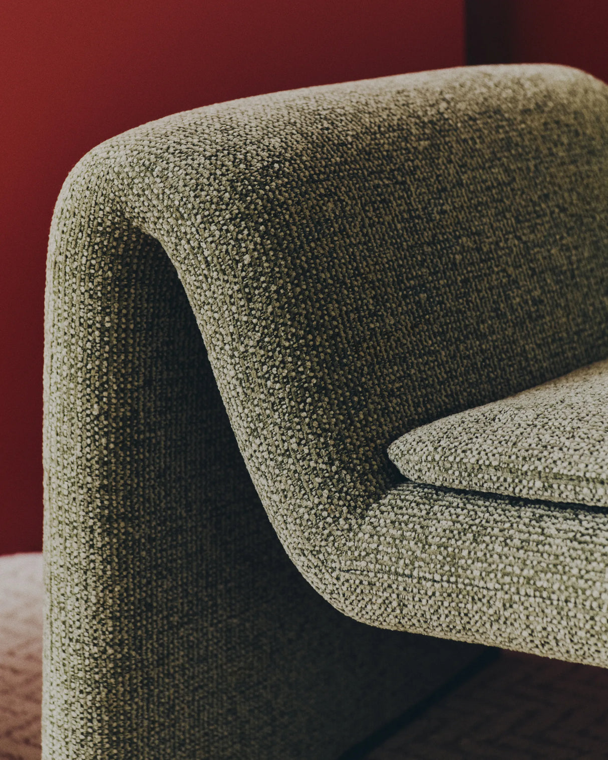 Sessel Melvia mit grüner Chenille von Kave Home – Produktbild 3