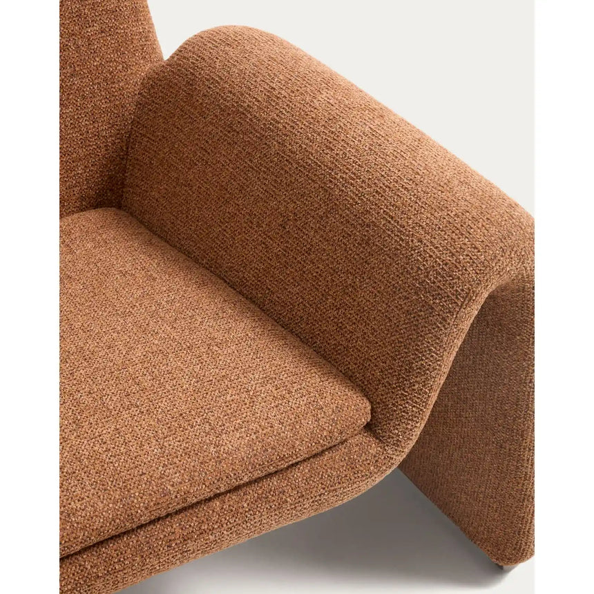 Sessel Melvia mit terrakottafarbener Chenille von Kave Home – Bild 9
