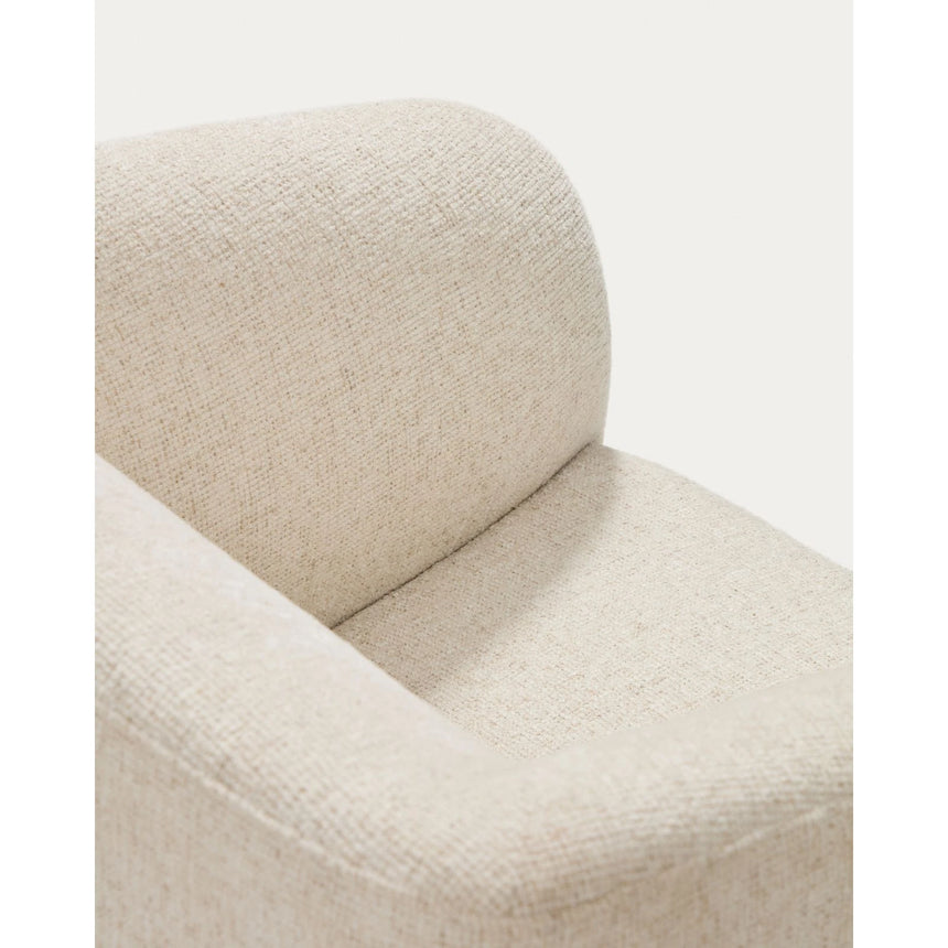 Sessel Milare in beiger Chenille, 73 cm, FSC 100 % von Kave Home – Bild 7