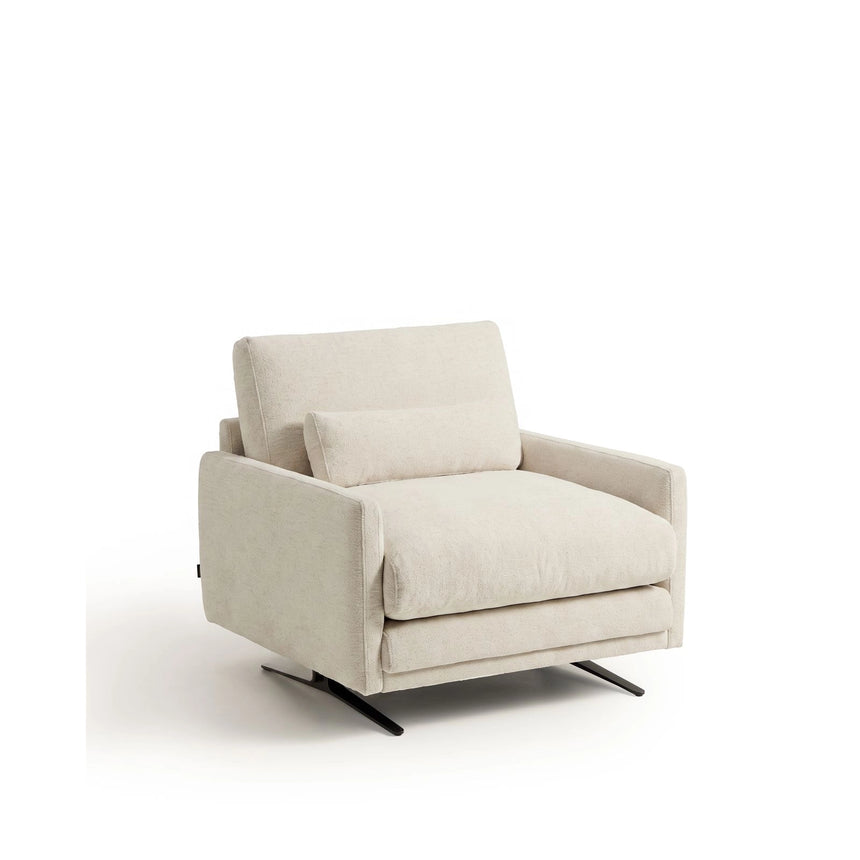 Sessel Veliro mit Samt oder Chenille und Stahlbeinen mit schwarzem Finish FSC Mix Credit von Kave Home – Bild 4