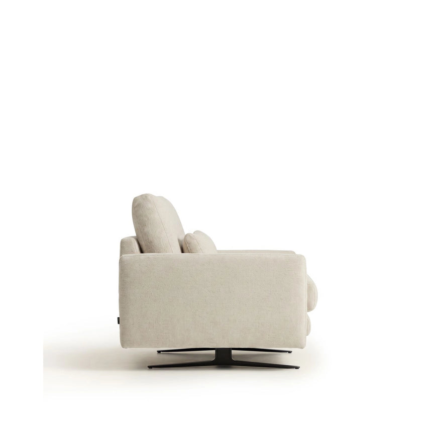 Sessel Veliro mit Samt oder Chenille und Stahlbeinen mit schwarzem Finish FSC Mix Credit von Kave Home – Bild 5