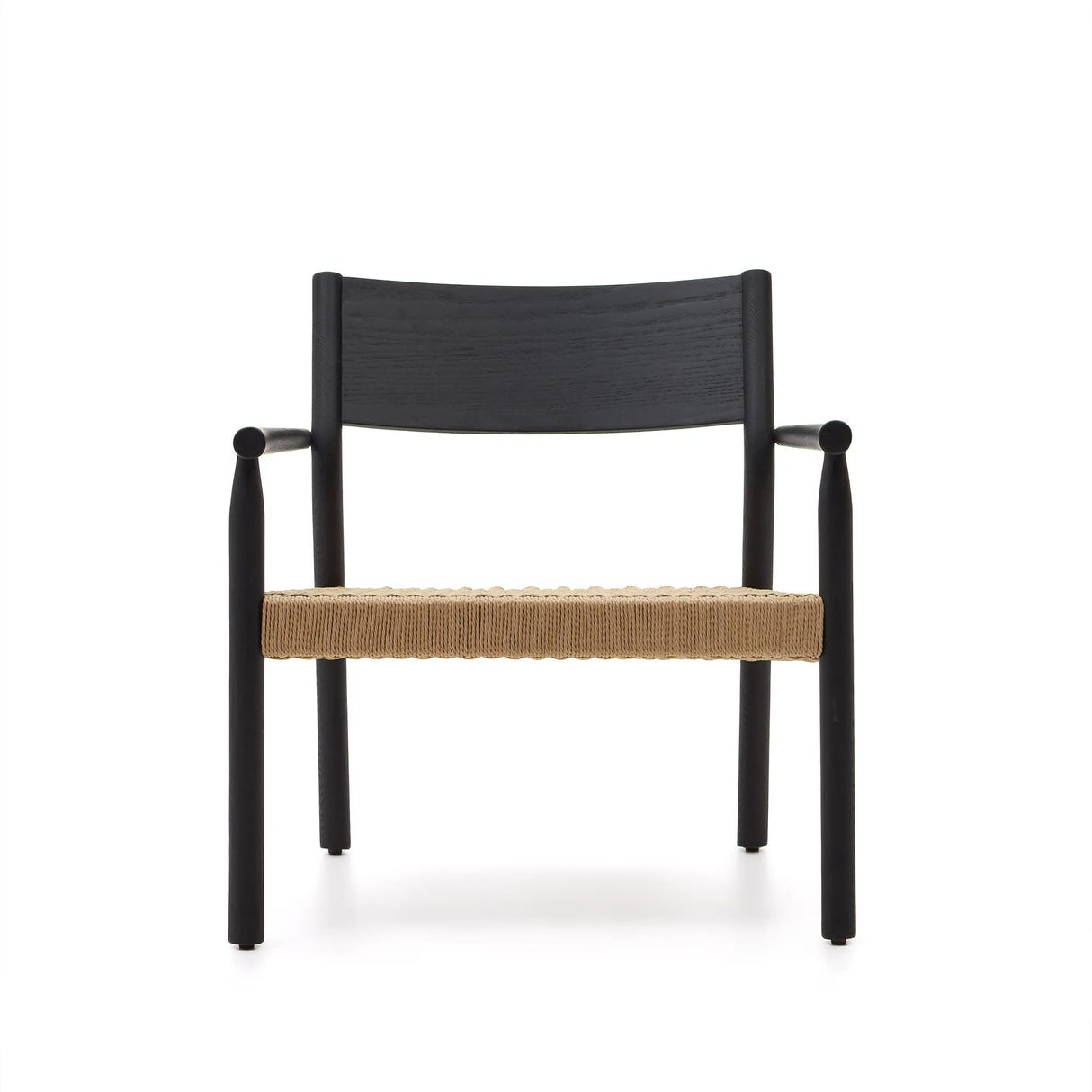 Sessel Yalia massives Eichenholz mit Nussholz-Finish und Sitz aus Papierseil FSC 100% von Kave Home – Produktbild 13