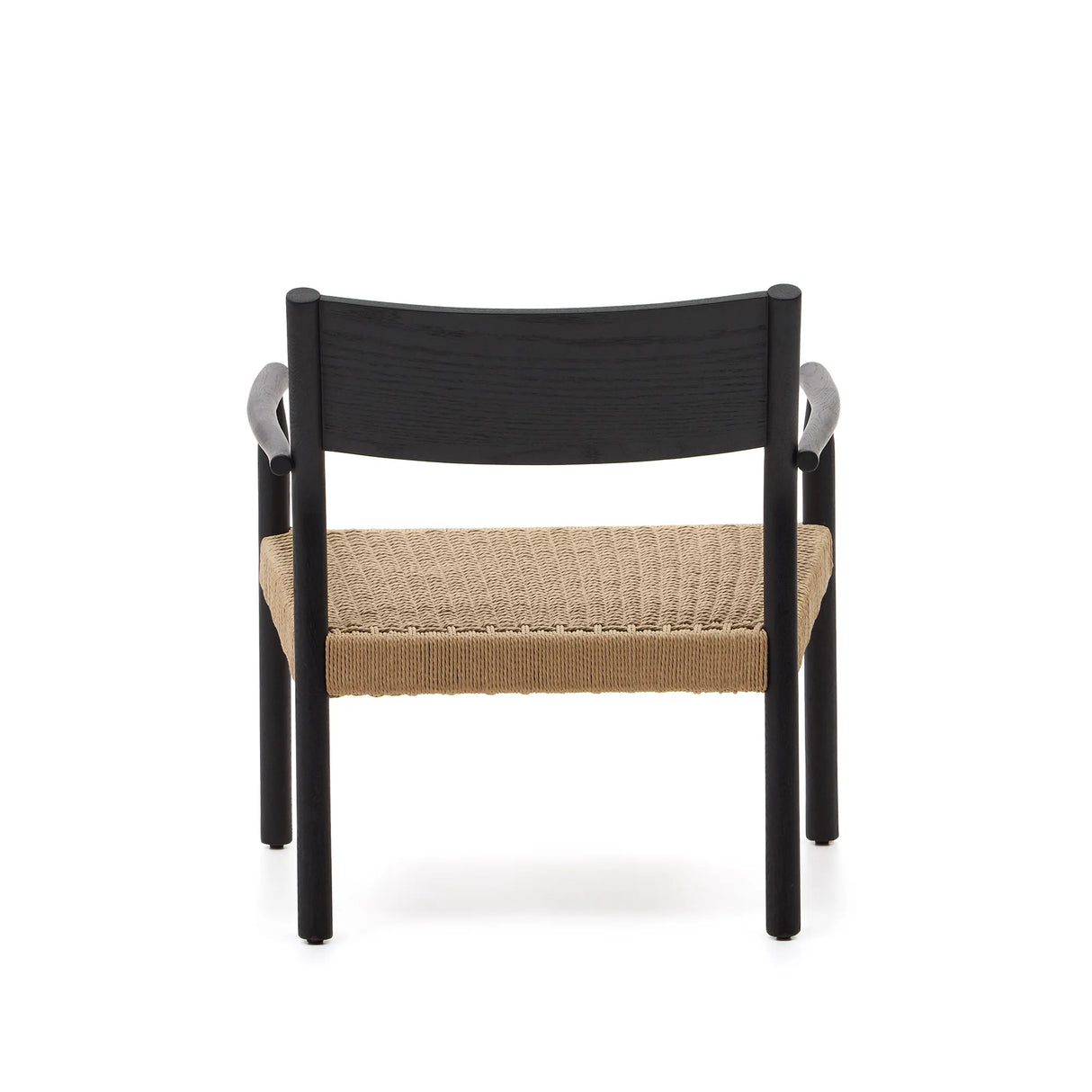 Sessel Yalia massives Eichenholz mit Nussholz-Finish und Sitz aus Papierseil FSC 100% von Kave Home – Produktbild 15