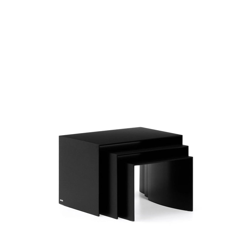 Set Litto aus 3 Nesttischen aus schwarz lackiertem MDF 60 x 40 / 51 x 36 / 42 x 31 cm von Kave Home – Bild 5