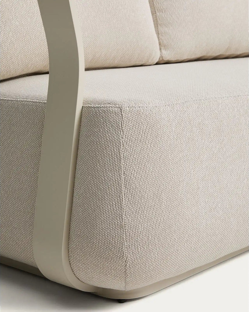 Set Tamaris mit 3-Sitzer-Sofa und 2 Sesseln aus Aluminium in Ecru von Kave Home – Bild 7