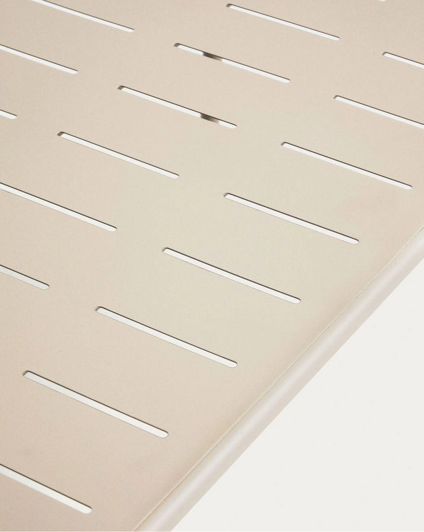 Set Zivia mit 2 Sesseln aus ecrufarbenem Seil und taupefarbenem verzinktem Stahl und Tisch aus taupefarbenem verzinktem Stahl 90 x 50 cm von Kave Home – Bild 6