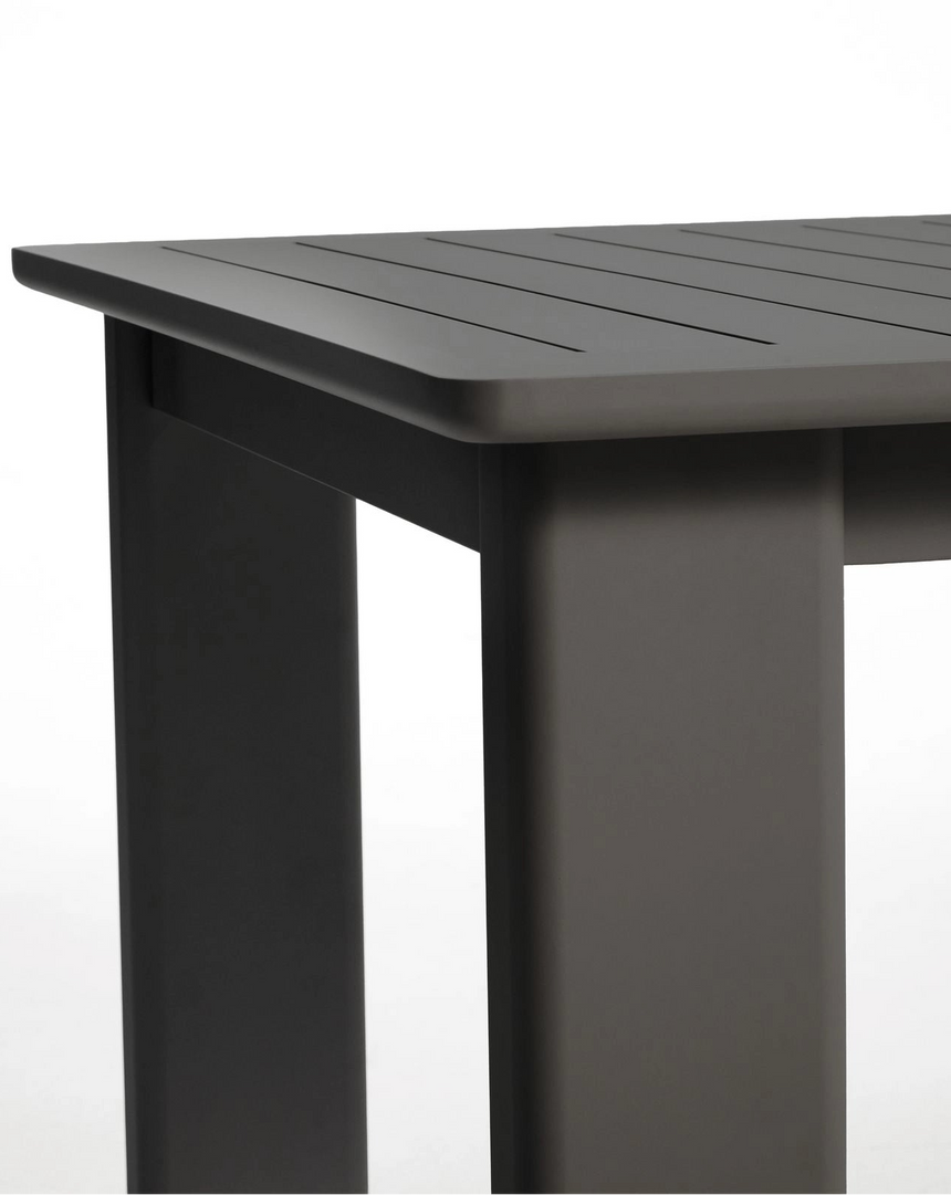 Set mit Ausziehtisch Livorno aus Aluminium in Graphit und 6 Stühlen Alimia aus Aluminium in Graphit und Synthetikseil in Grau, 233 (350) x 100 cm von Kave Home – Bild 7