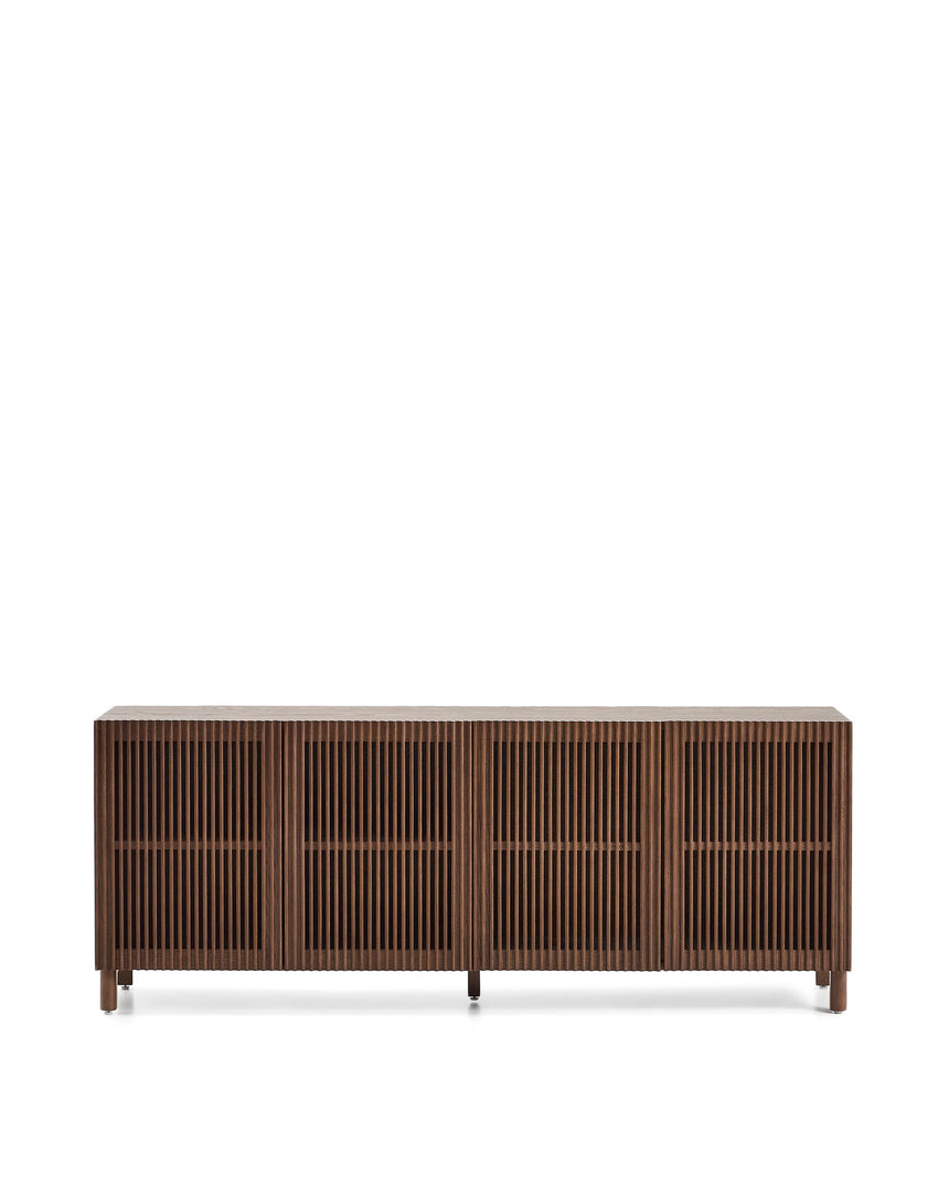 Sideboard Beyla aus Furnier und Massivholz aus Esche mit nussbaumfarbenem Finish 181 x 71,5 cm FSC 100% von Kave Home – Produktbild 1