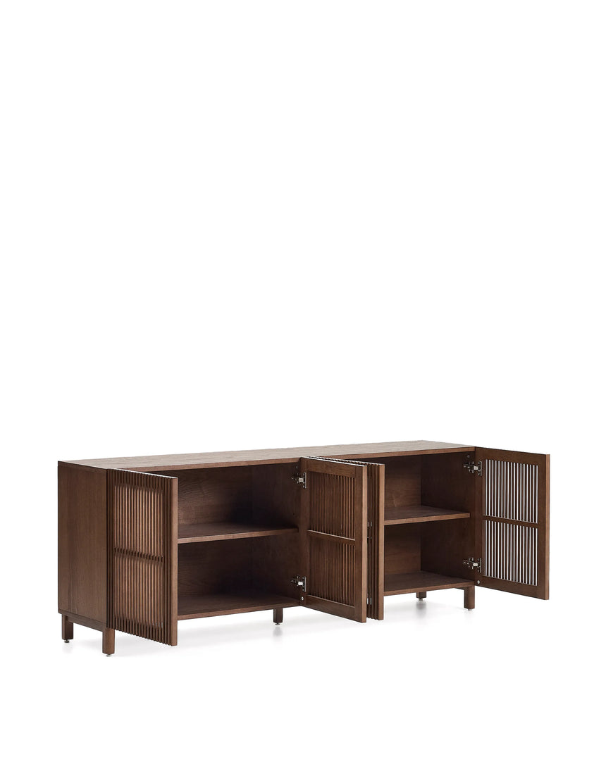 Sideboard Beyla aus Furnier und Massivholz aus Esche mit nussbaumfarbenem Finish 181 x 71,5 cm FSC 100% von Kave Home – Produktbild 7